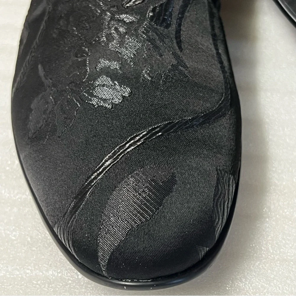 Aldo Men’s Goolsby Brocade Floral Black Textile Loafers Size 11 Dress Shoes